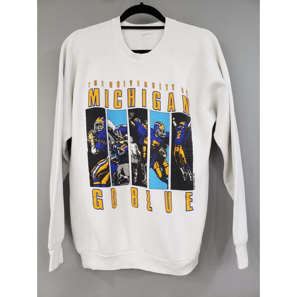 Vintage 1991 University Of‎ Michigan Sweatshirt Wolverines Football Crewneck 90S